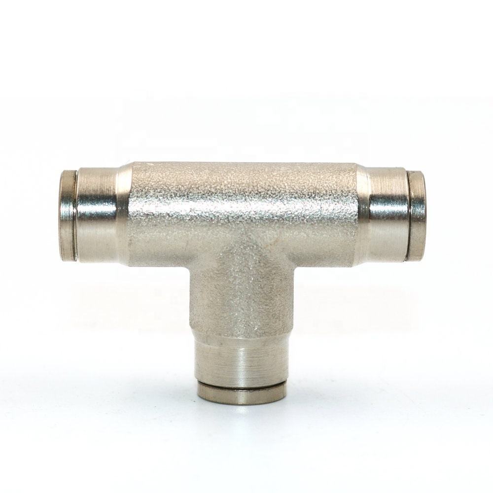 high pressure fittings of quick coupling slip lock 3 way connector tee 
